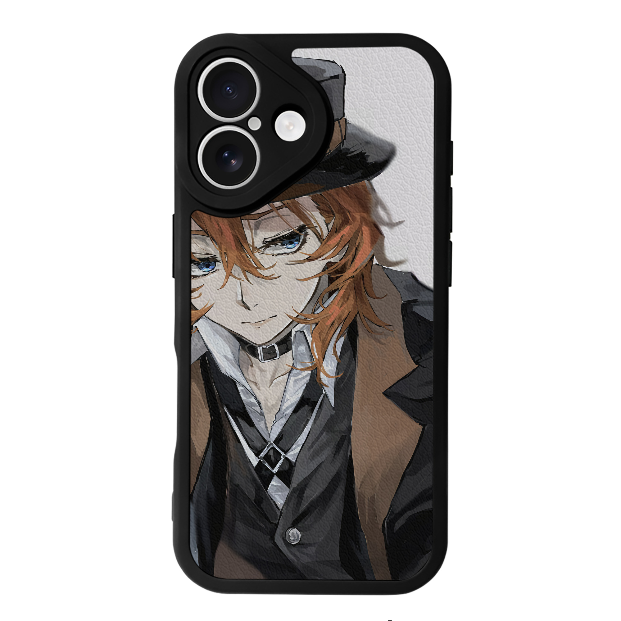 （画像用） 文豪ストレイドッグス Bungo Stray Dogs 【iPhone 16シリーズ対応】シリコンスマホケース（レザー調） 材質：シリコン